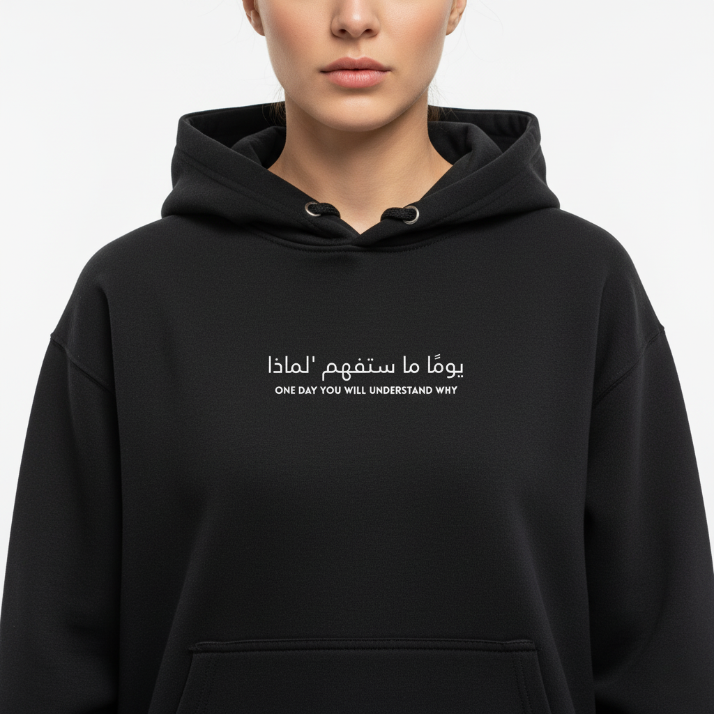 LOOSE FIT UNISEX HOODIE "One Day You Will Understand Why"