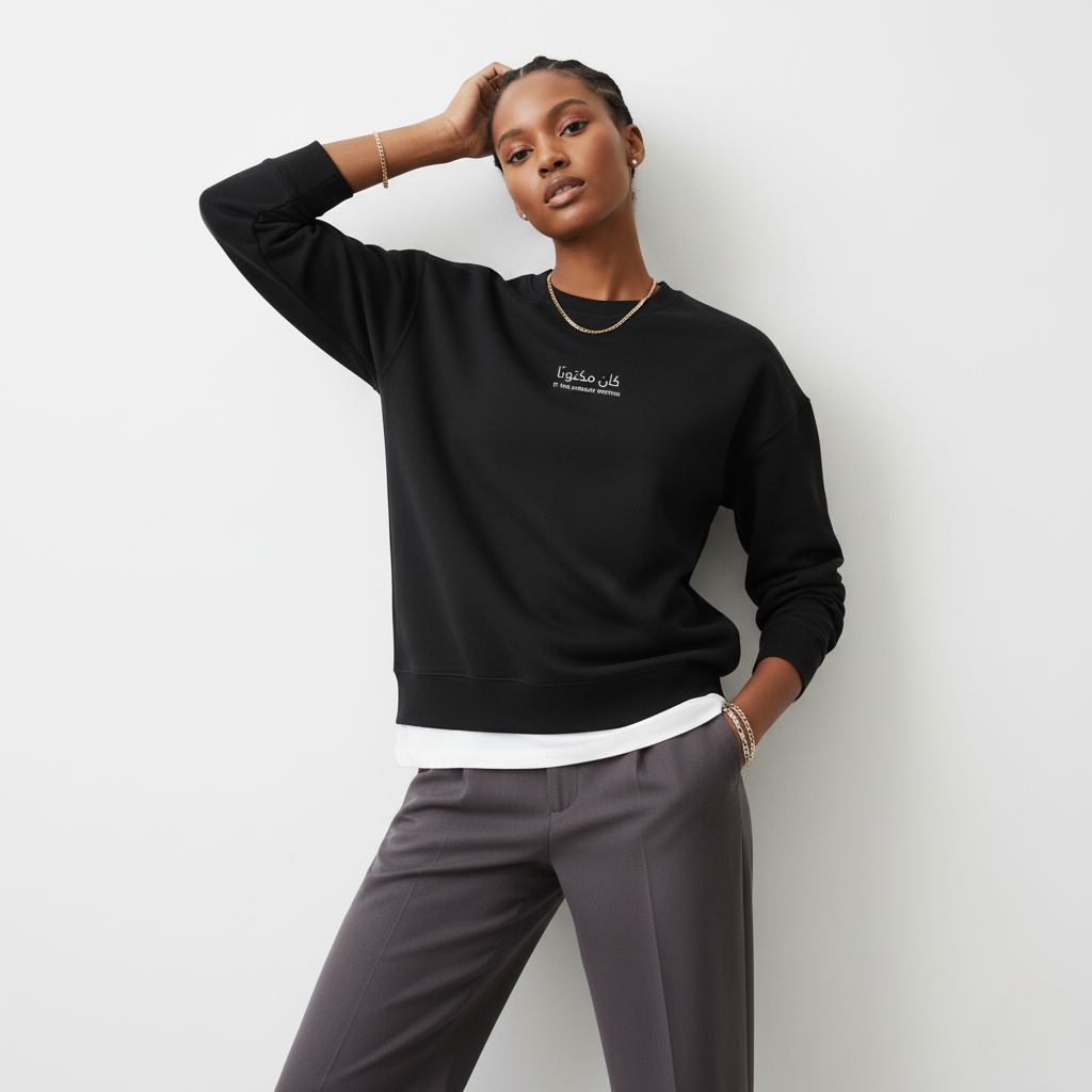 LOOSE FIT UNISEX SWEATSHIRT "it was already written"