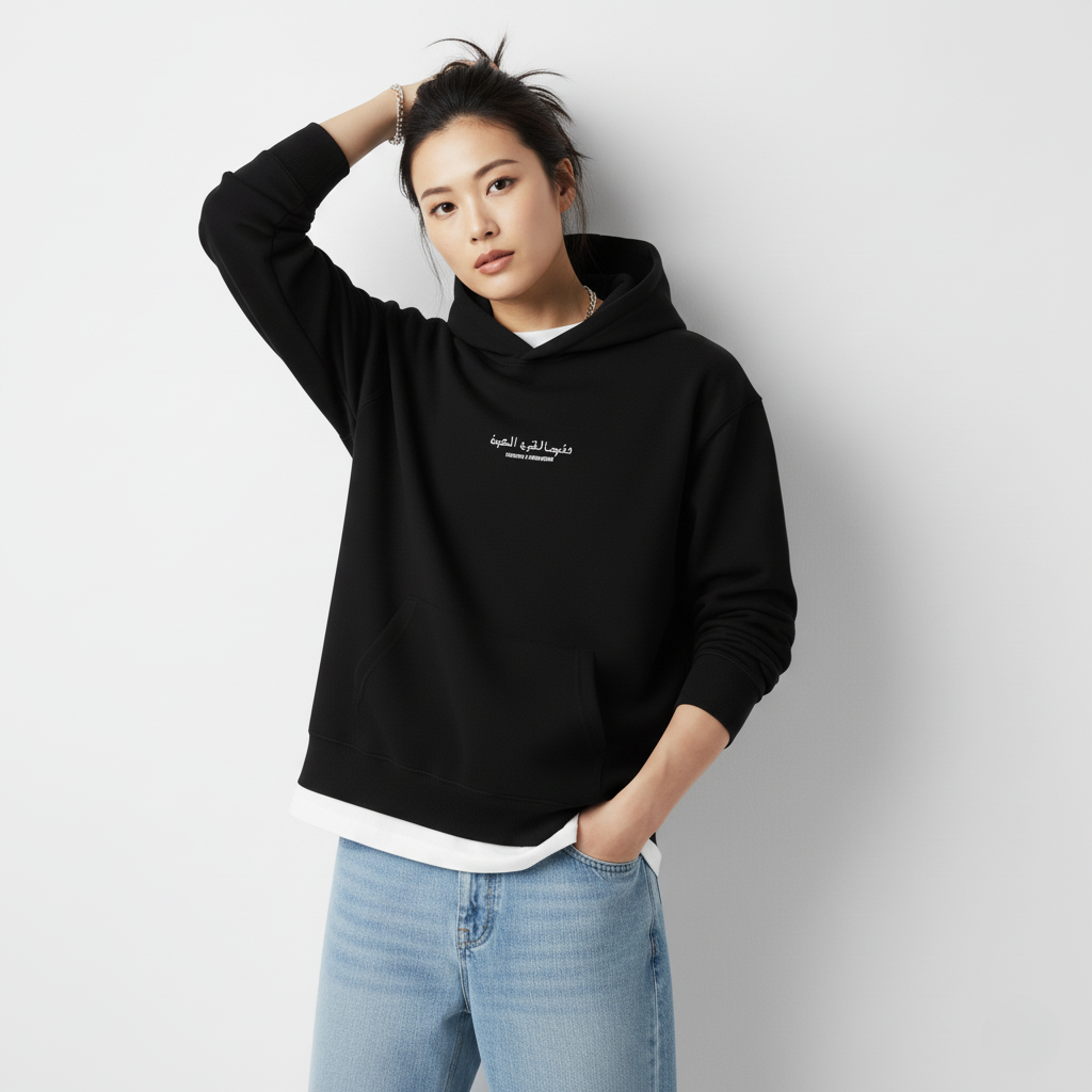 LOOSE FIT UNISEX HOODIE "Behind The Last Step"